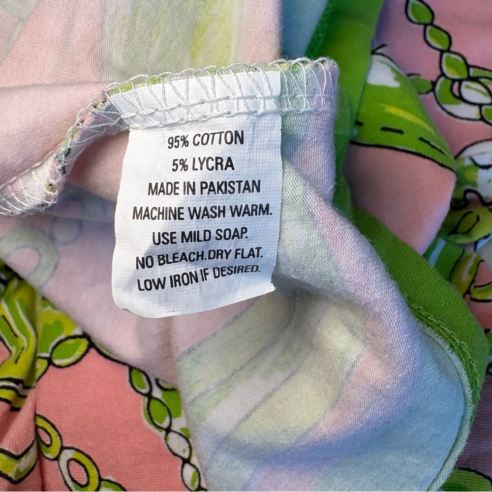 Barbara Gerwit Boatneck Pink & Green Dress - Picture 5 of 5